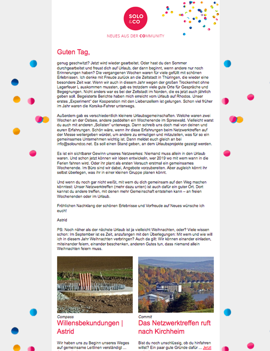 Newsletter September 2018