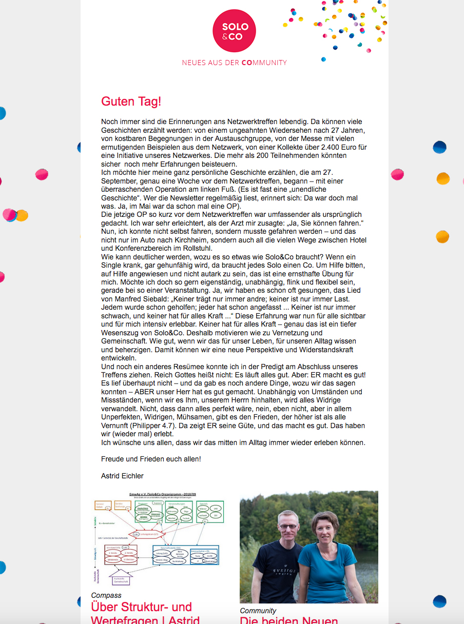 Newsletter Oktober 2018