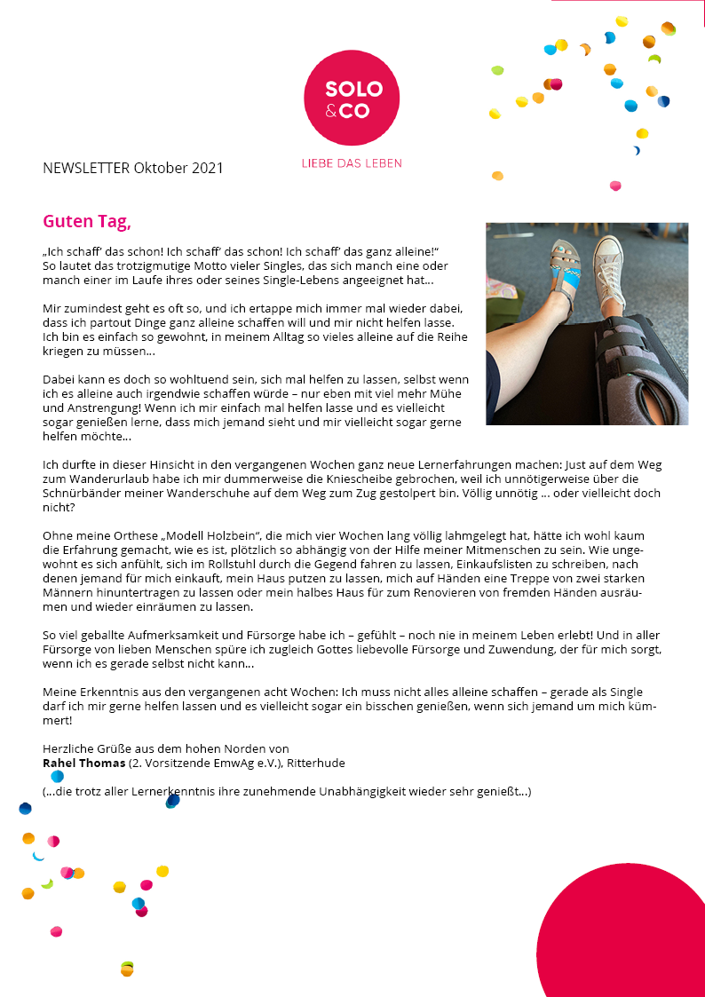 Newsletter Oktober 2021