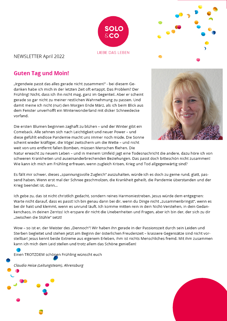 Newsletter April 2022