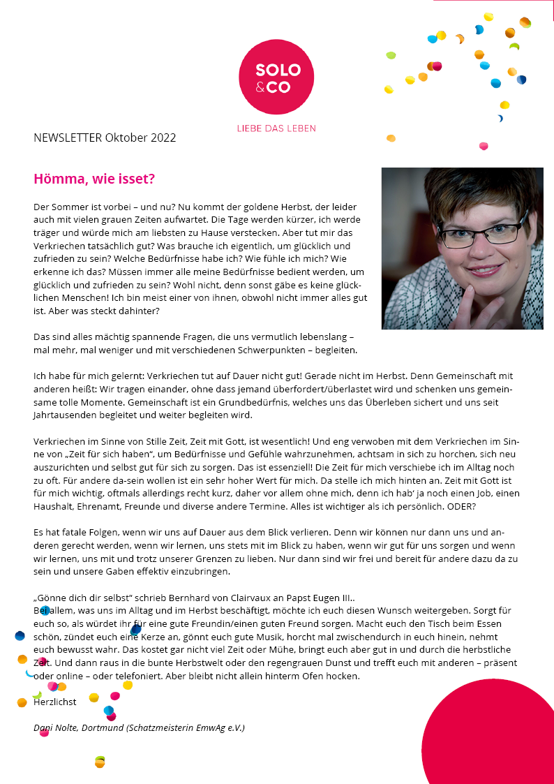 Newsletter Oktober 2022