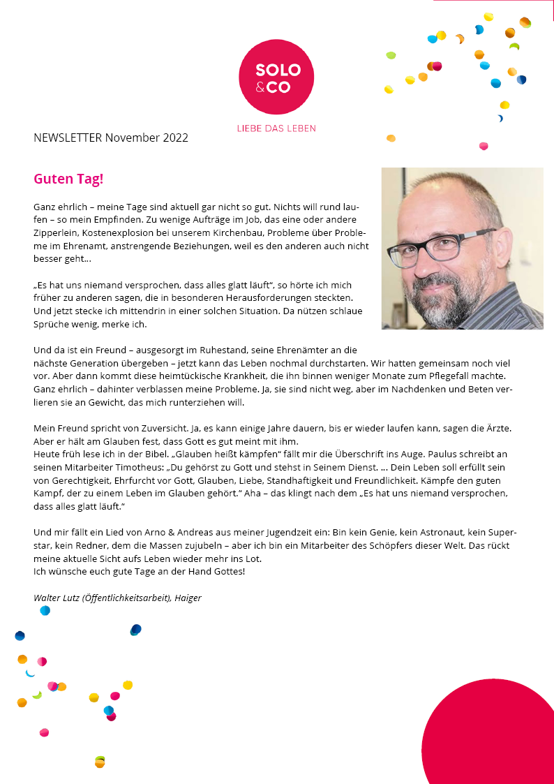 Newsletter November 2022