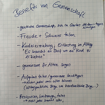 Den Traum von Gemeinschaft erlebt