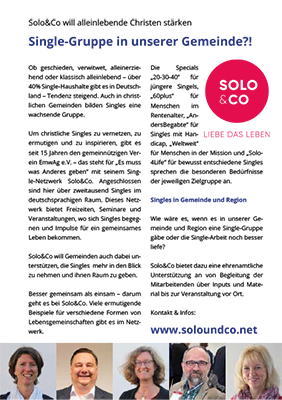 Solo&Co in DEINER Gemeinde